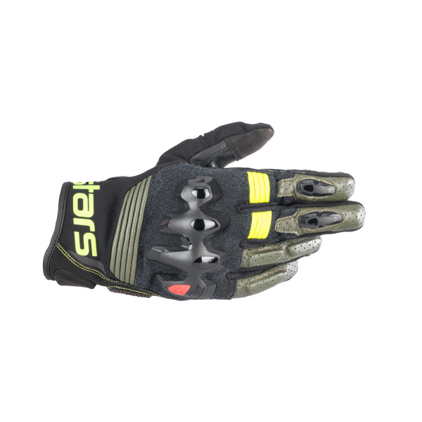 Alpinestars Alpinestars halo leather gloves forest black yell fluo